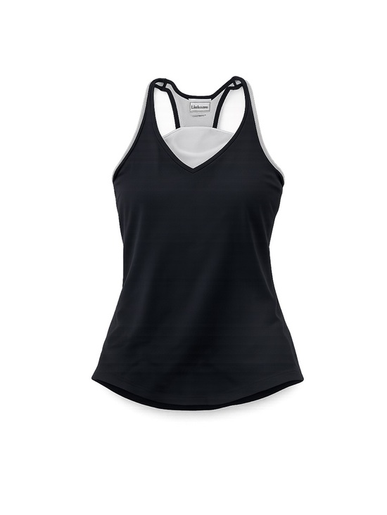 L.L.Bean Tops - Women's L.L.Bean Tank Top XL Black Gray CoolMax Lycra
#055